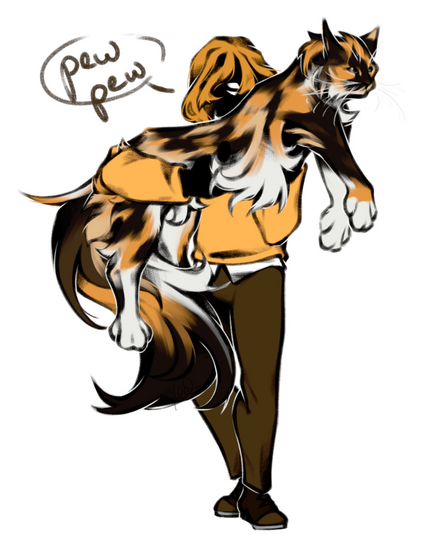 fullbody + pet